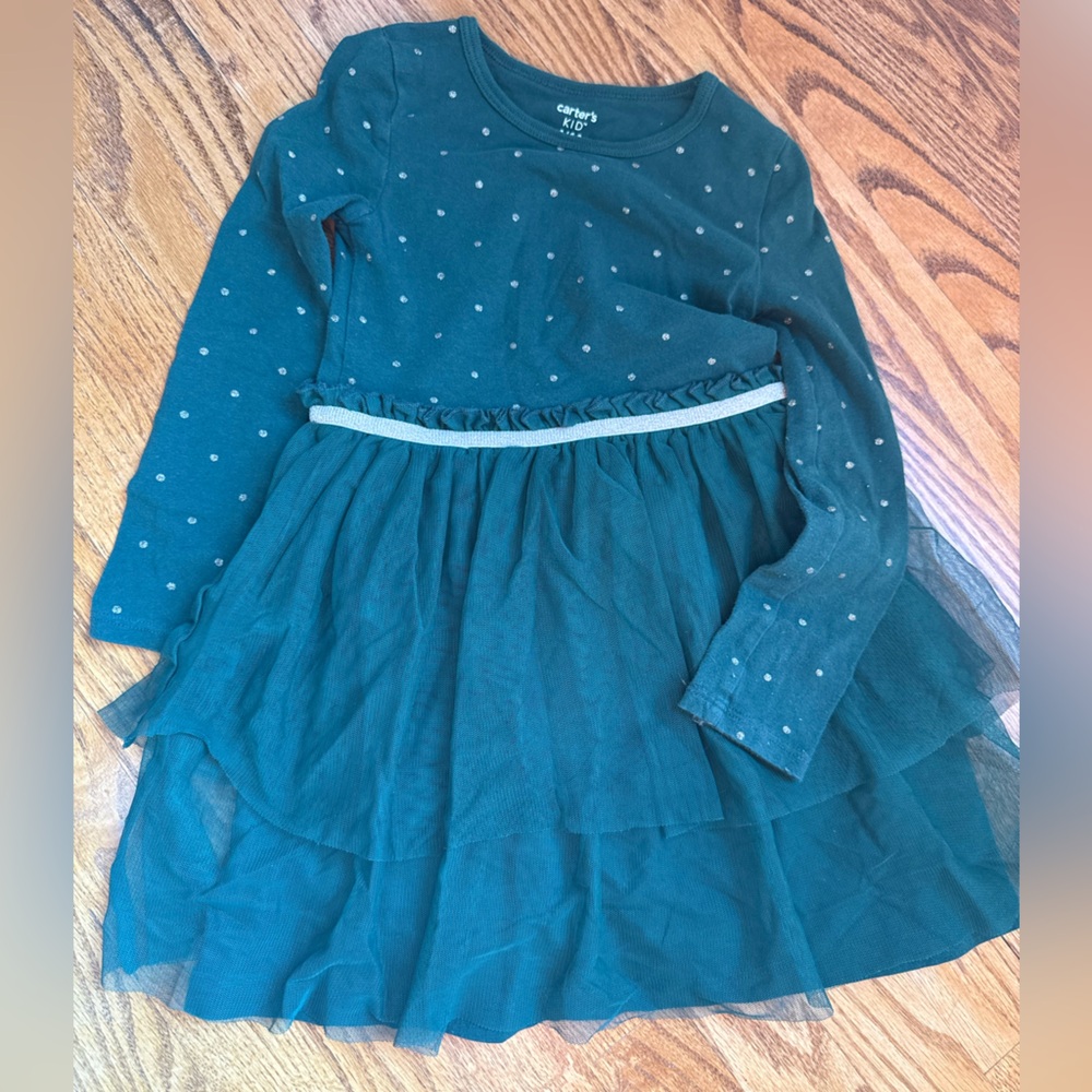 Carter's Green Polka Dot Dress
